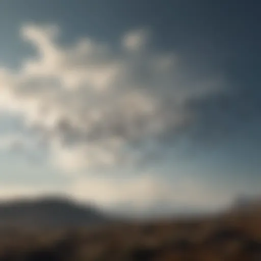 A flock of birds in V formation during migration