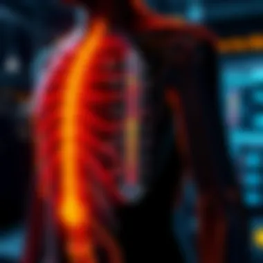 A graphical representation of the body's temperature regulation mechanisms.