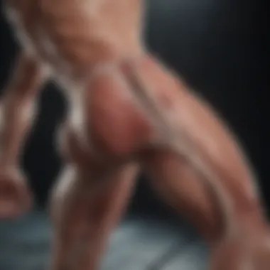 Muscle Fibers in Action An illustration showing muscle fibers during exercise.