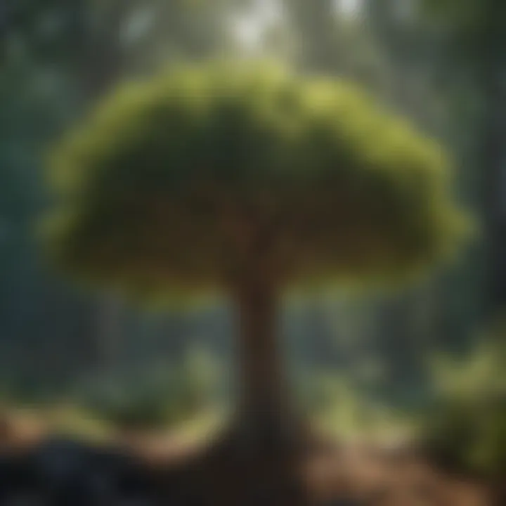 Comparison of different tree species available for landscaping.