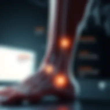 Diagram showcasing conditions affecting leg sensitivity