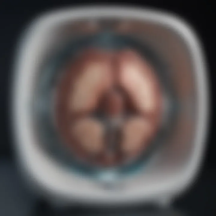 Futuristic concept art depicting potential advancements in mini MRI technology