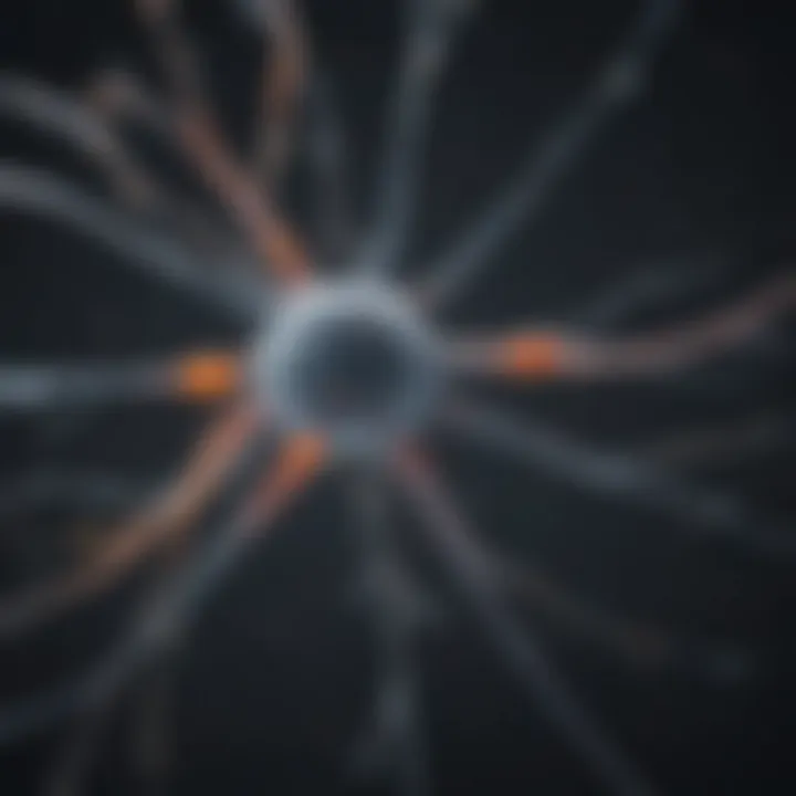 Illustration of a neuron showcasing its structure and components