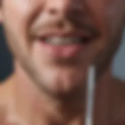 Detailed view of a PCR mouth swab kit