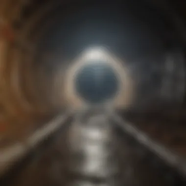 Trenchless Technology in Sewage Pipe Liner Installation Sewage pipe liner installation showcasing trenchless technology