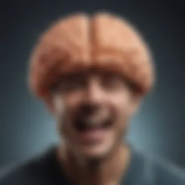 Neurological Aspects of Laughter An illustration representing the brain's activity during laughter, emphasizing the neurological aspects of this response.