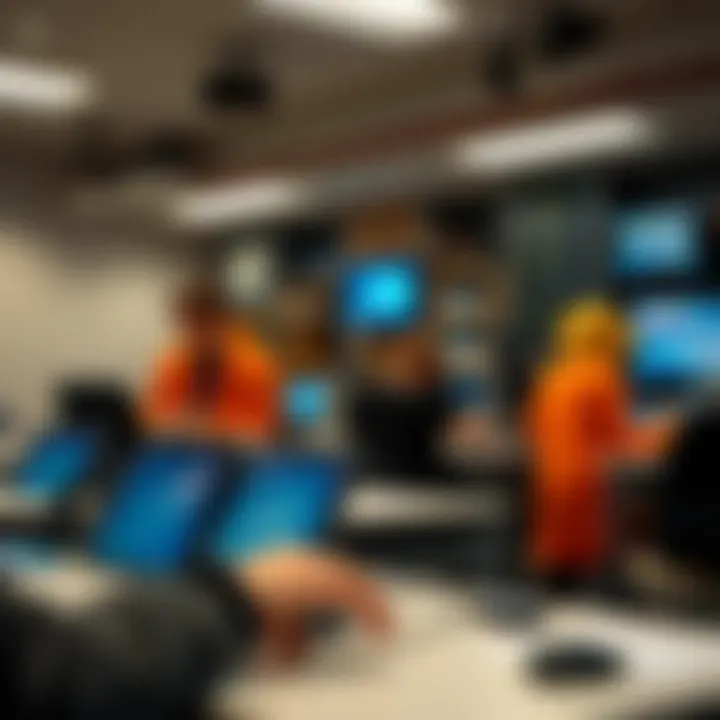 Technology Integration in STEM Learning A close-up of advanced technology being utilized in a STEM classroom