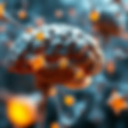 Genetic Influences on Neurological Health Neurons in the brain highlighting genetic factors