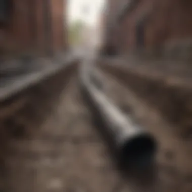 Historical sewer line construction techniques