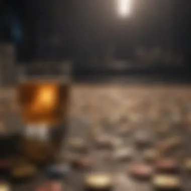 A visual representation of the economic consequences of addiction on society.