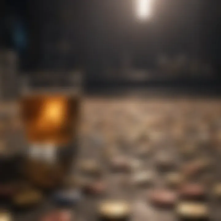 A visual representation of the economic consequences of addiction on society.