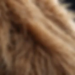 A close-up of cat fur under a microscope, highlighting allergens