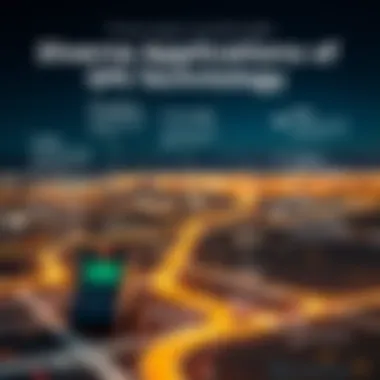 Diverse Applications of GPS Technology Infographic showcasing GPS applications in various fields