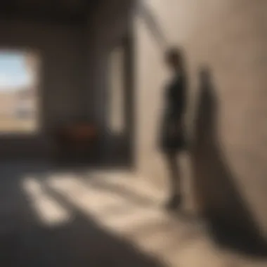 Artistic representation of shadows in various cultural contexts