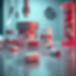 Depiction of the morning after pill with a medical backdrop