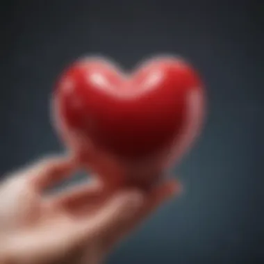 A close-up of a heart symbolizing the emotional journey of transition.