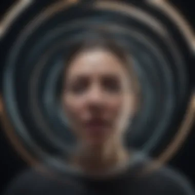 The Illusion of Motion: Abstract Depiction of Dizziness Abstract representation of a spinning sensation