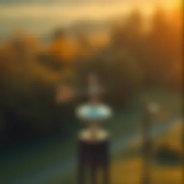 Wind vane showcasing wind direction