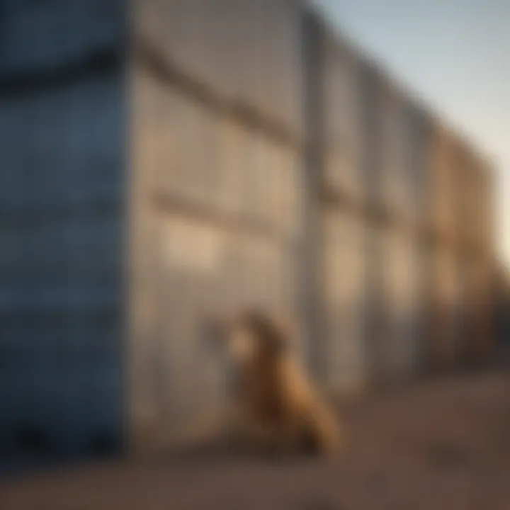 An illustration of animals in safe shipping containers
