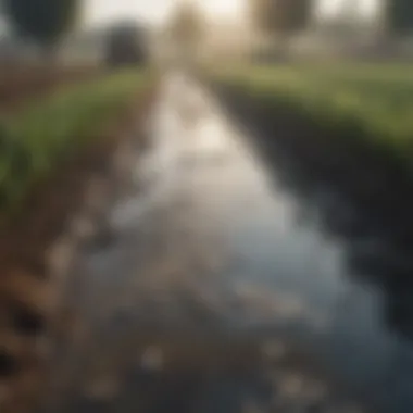 Agricultural Practices and Water Contamination Agricultural runoff affecting nearby water sources
