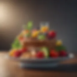 A balanced plate showcasing a variety of healthy foods.