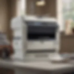 A vintage Xerox photo copier showcasing its classic design.